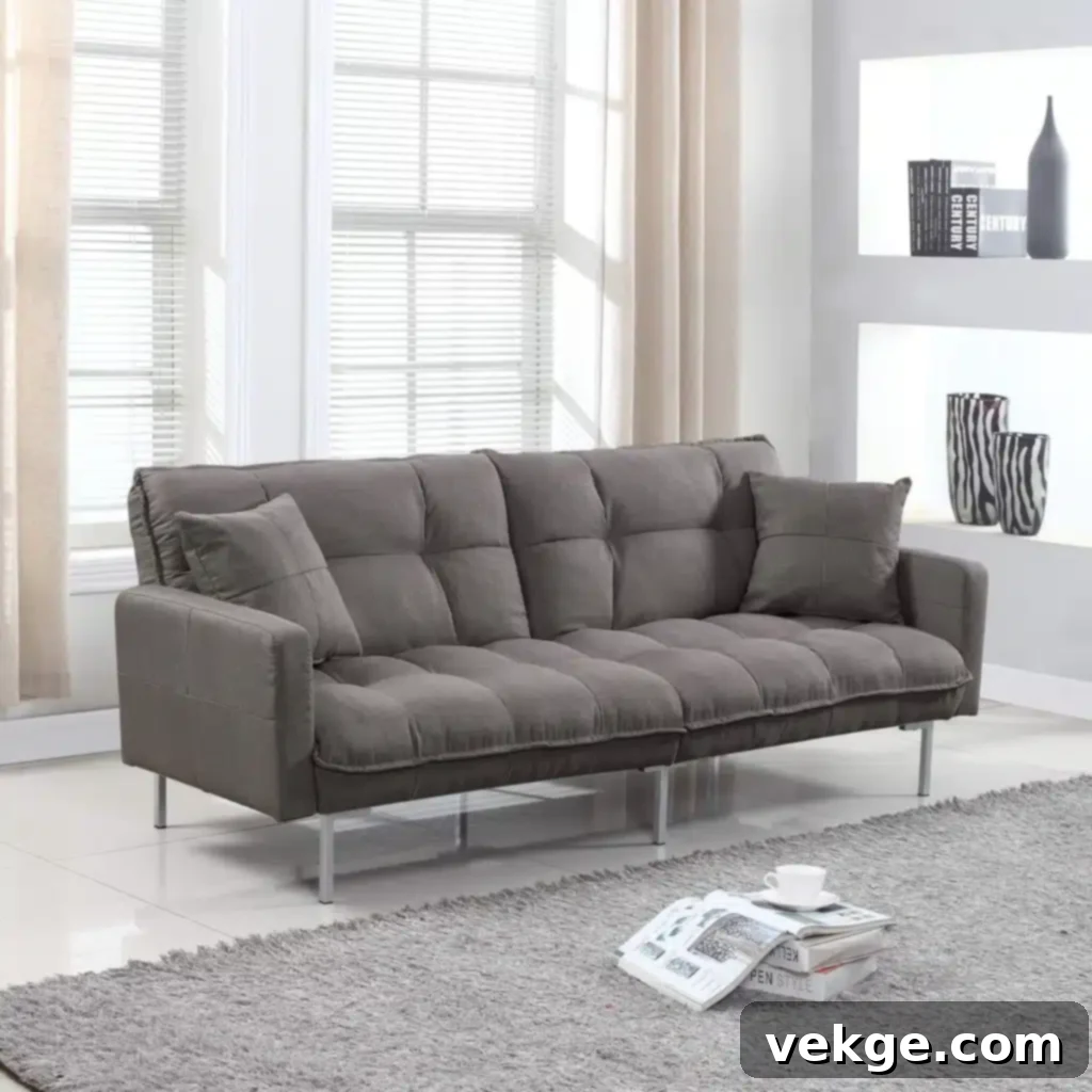 Divano Roma Furniture Modern Tufted Sofa