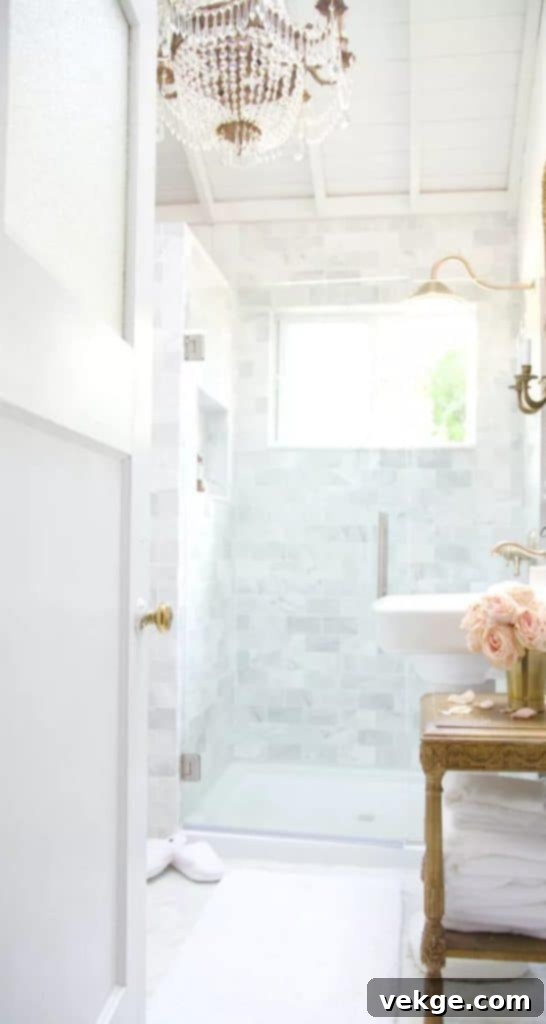 french country shower room 