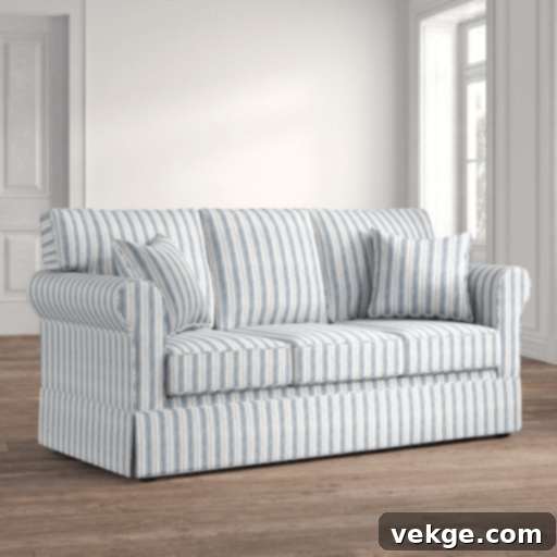 Cottage Pinstripe Couch