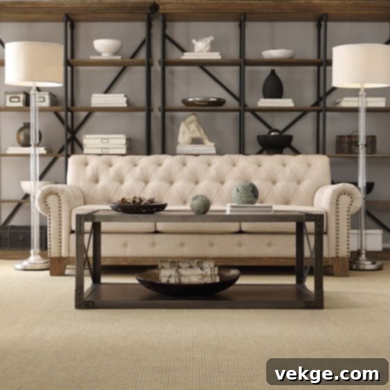 beige tufted sofa 