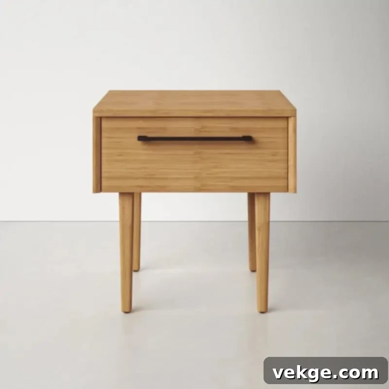 Cooper Nightstand with Bamboo Design