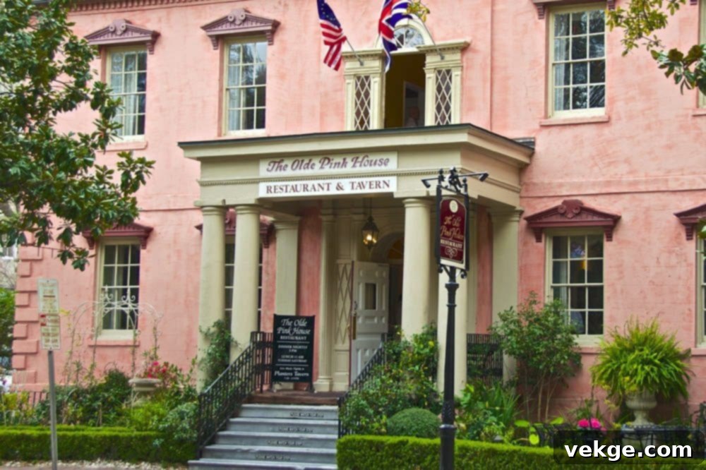 Savannah's Iconic Old Pink House