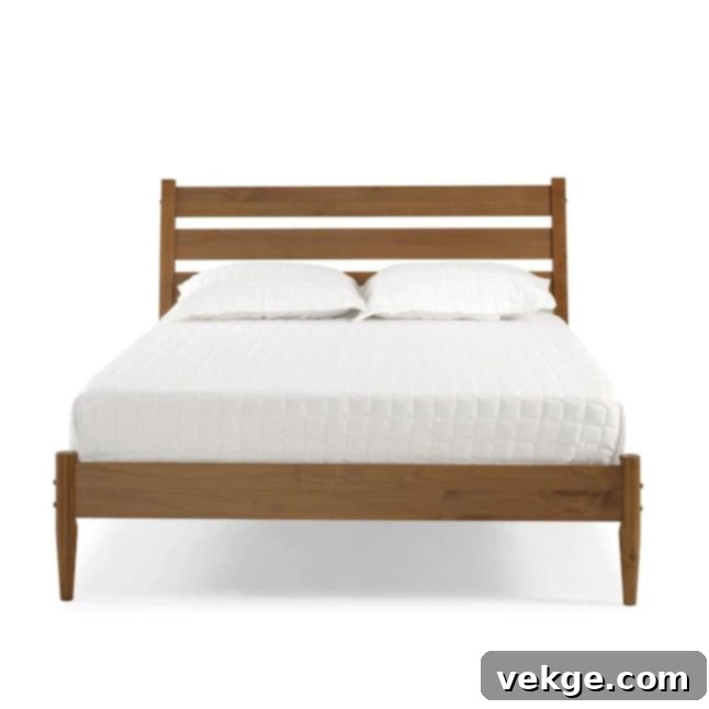Scandinavian Bed Frame with Oak