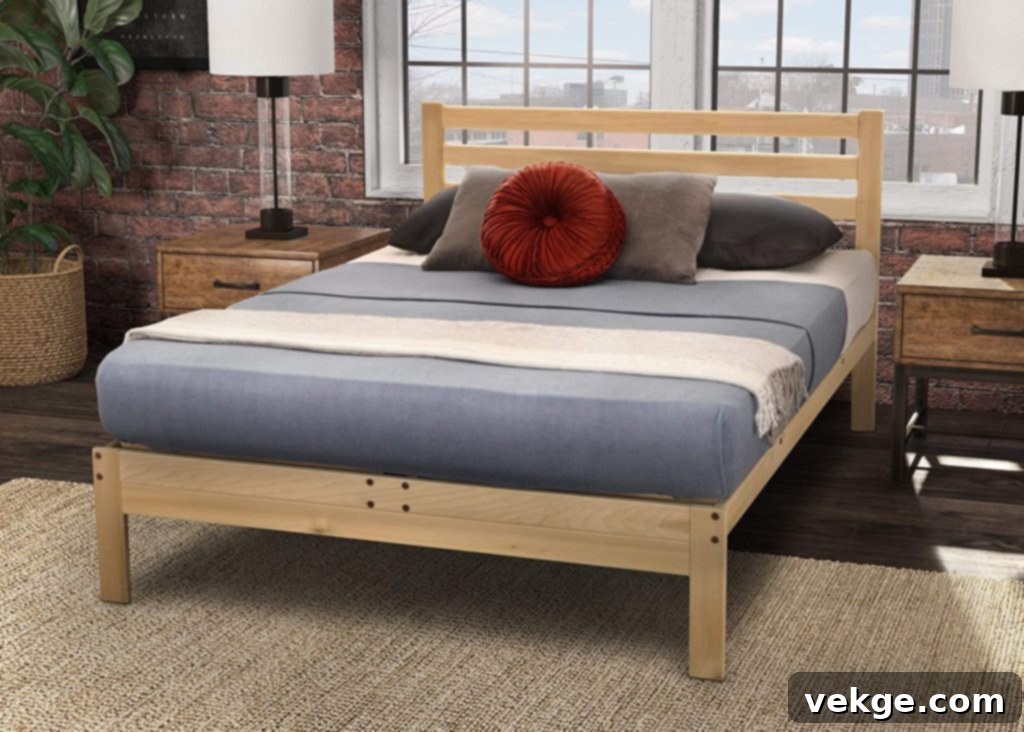 Lexington Bed Frame with Tulip Poplar