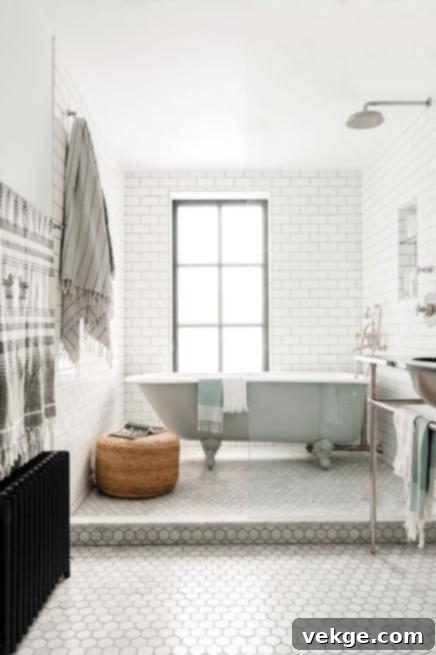 light bathroom with a dark texture