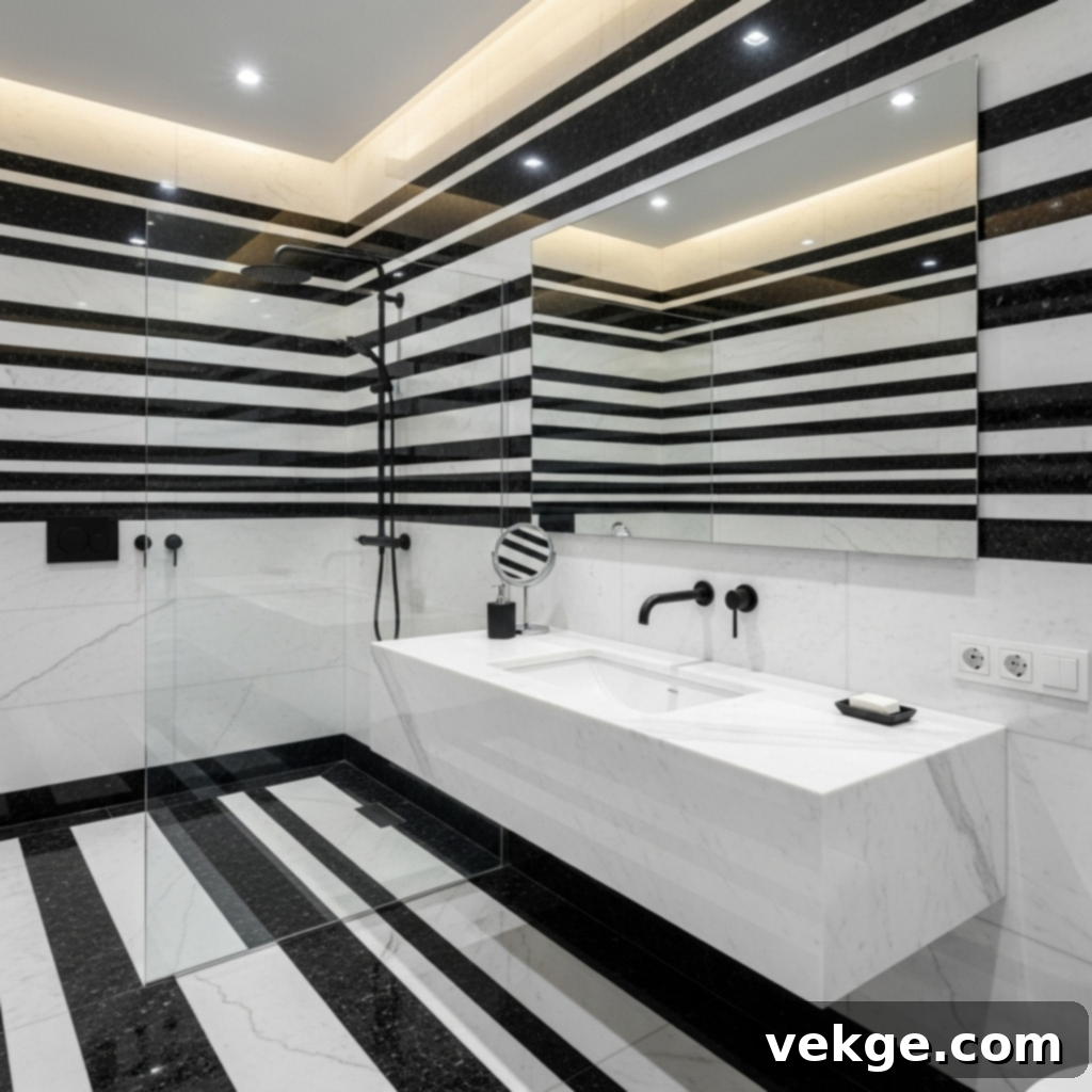 Stripes of Dark and White