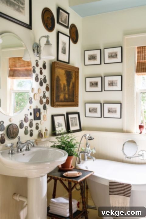 install vintage decor items 