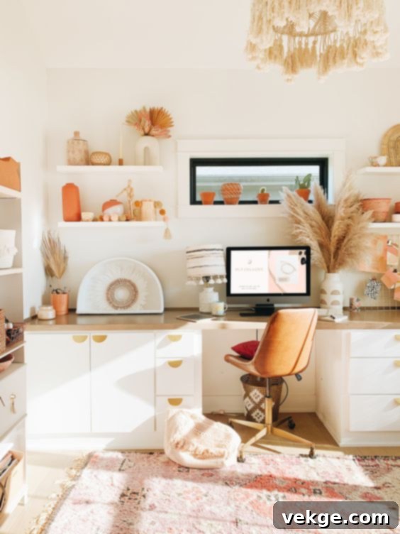 Contemporary Boho Desk