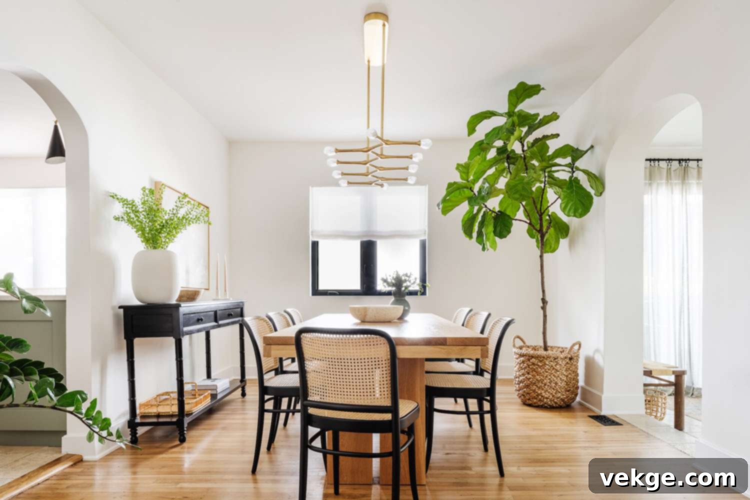 Use Muted Tones mid century modern dining room