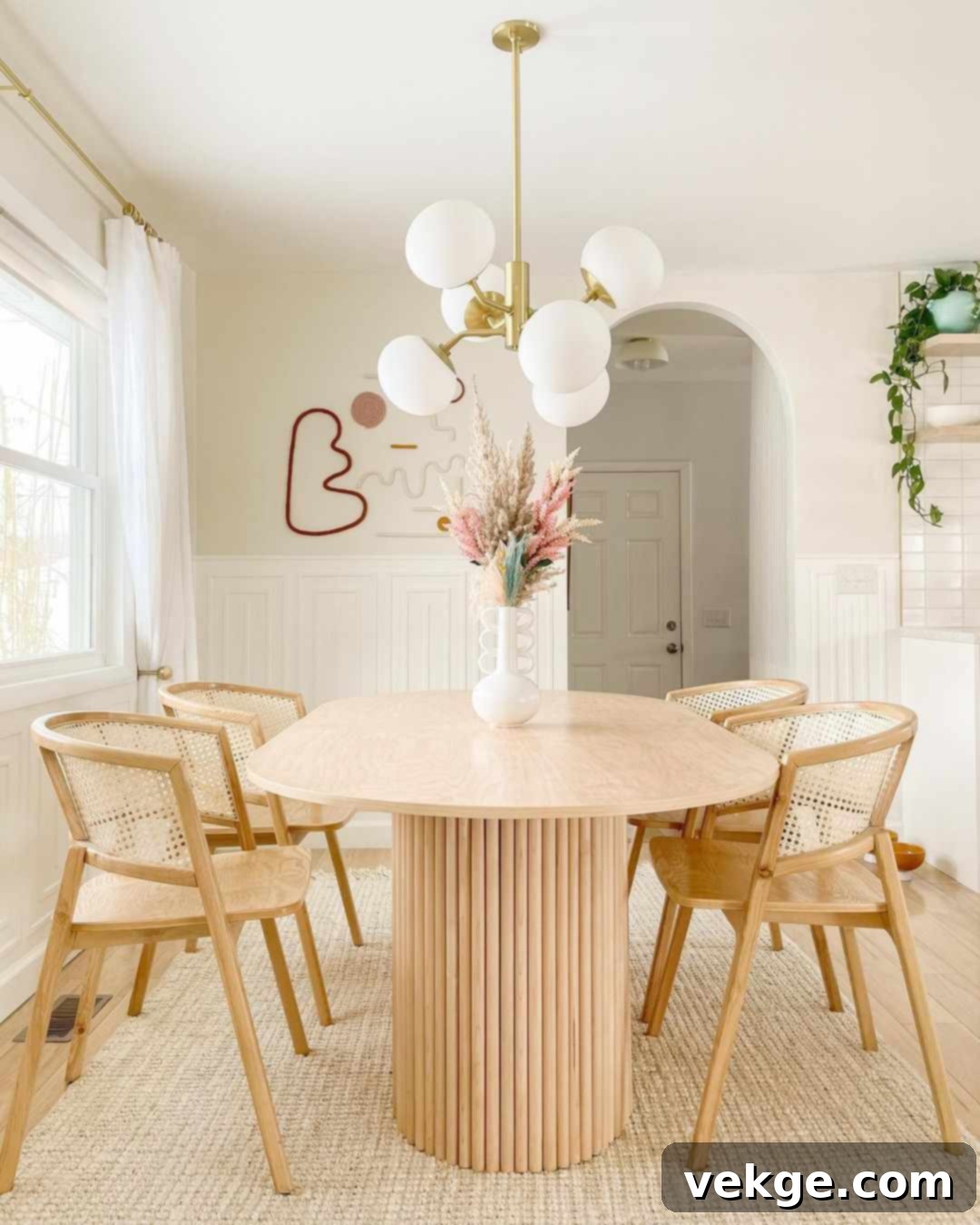 Blend It In With Traditional Fixtures mid century modern dining room