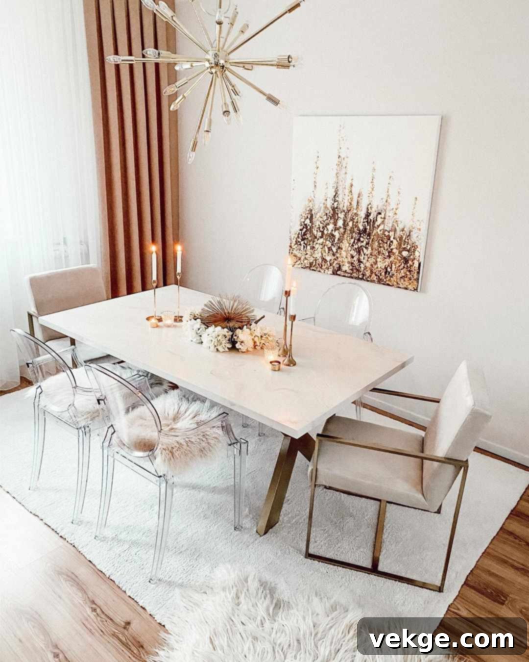 Keep It Clean & Simple mid century modern dining room