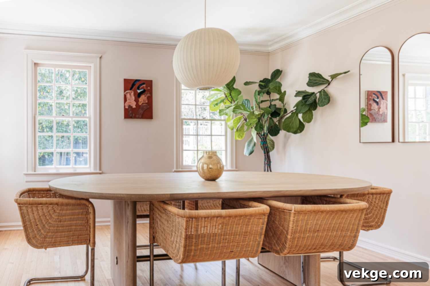 Be Neutral With Your Colors mid century modern dining room