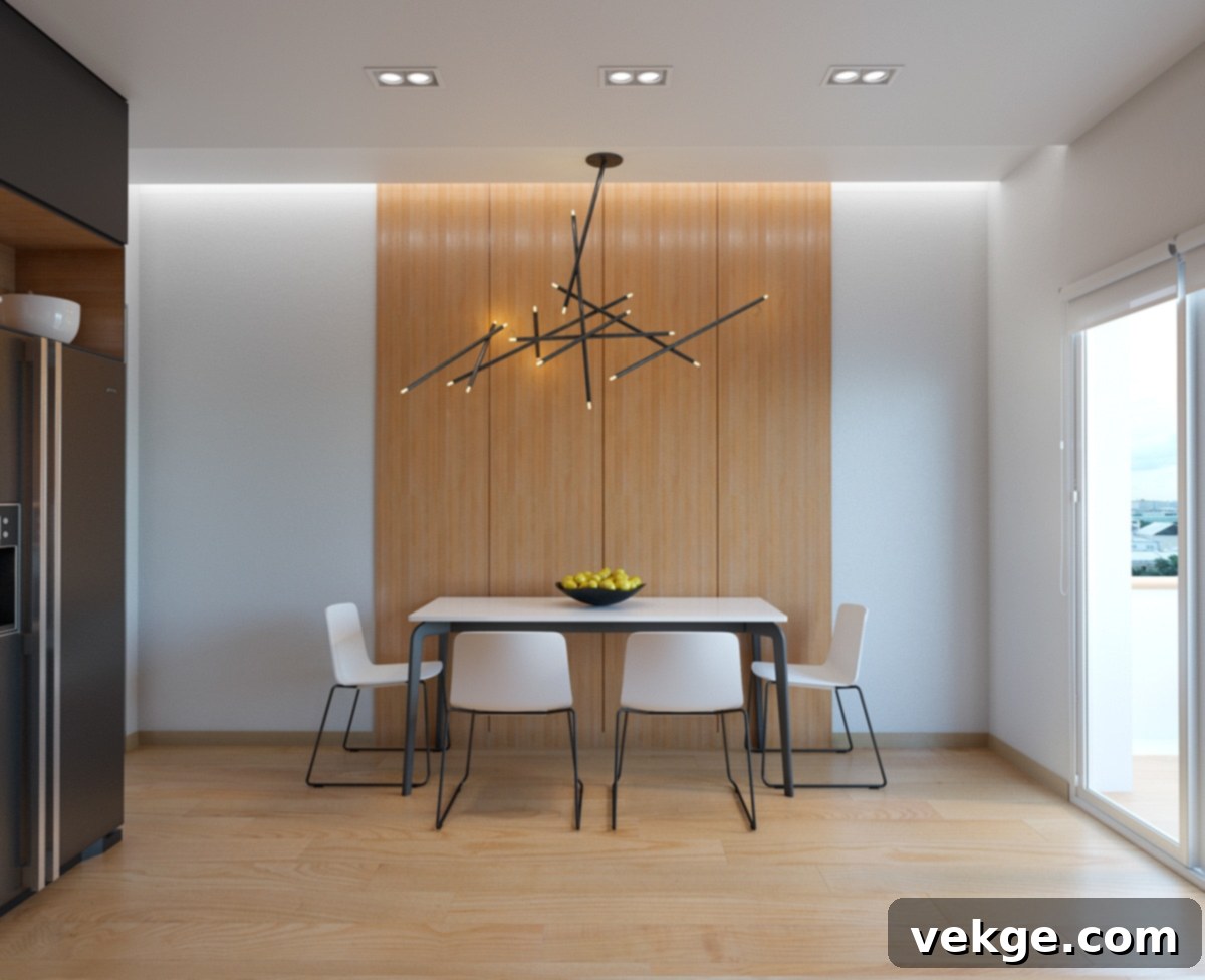 Combine Wood Tones With White mid century modern dining room