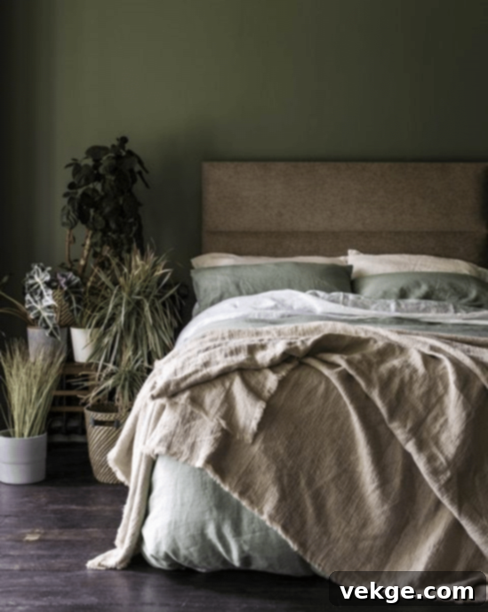 Green Organic Bedroom