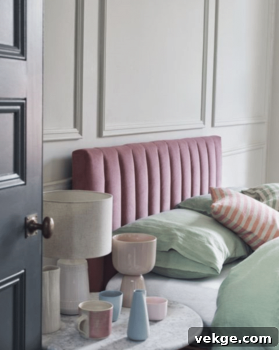 Pastel Shade Green Bedroom