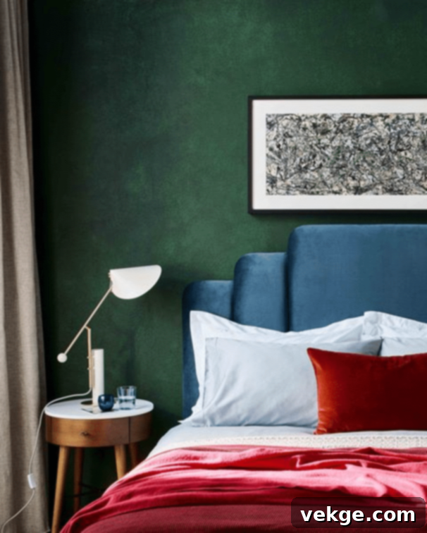 Green Bedroom Jewel Tones