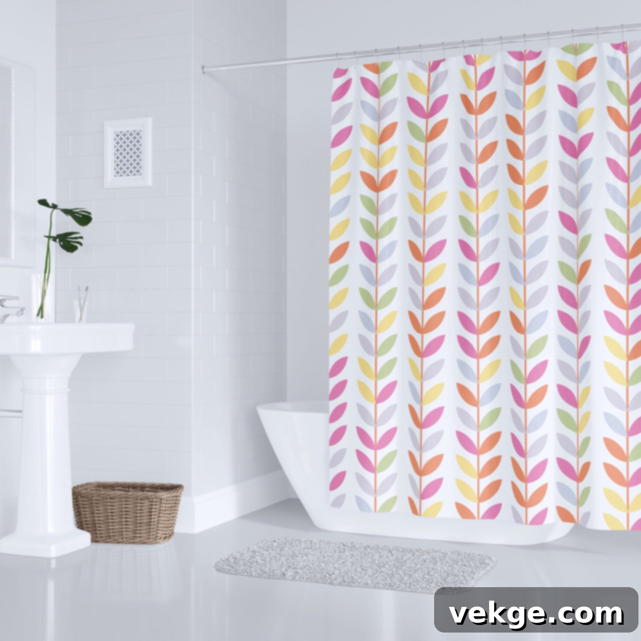 24 Scandi Shower Curtain