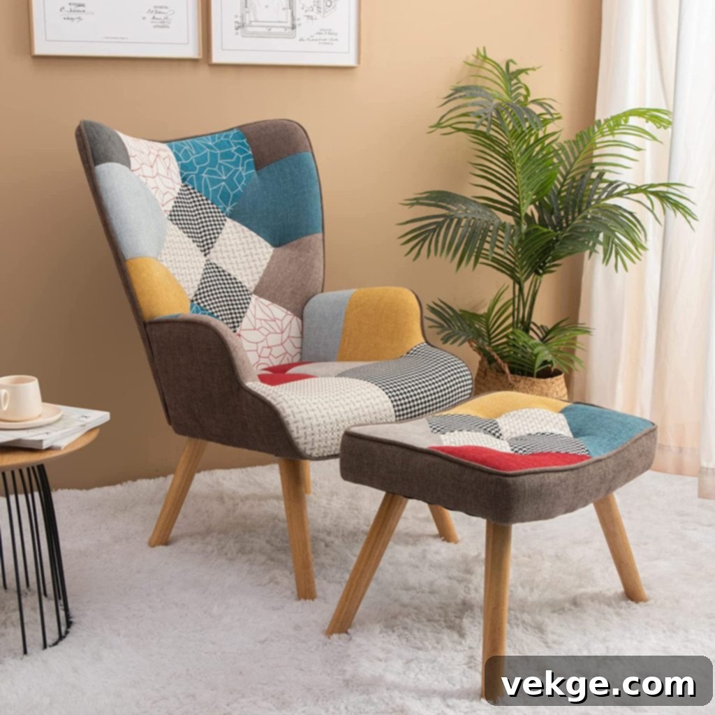 Color-Blocked Chair