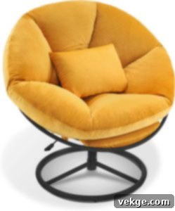 Velvet Papasan Chair