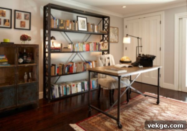 Include The Rustic Wood industrial office