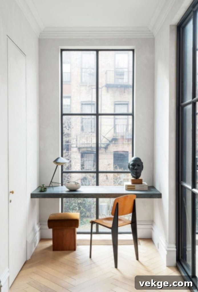 Floating Slab Desk industrial office