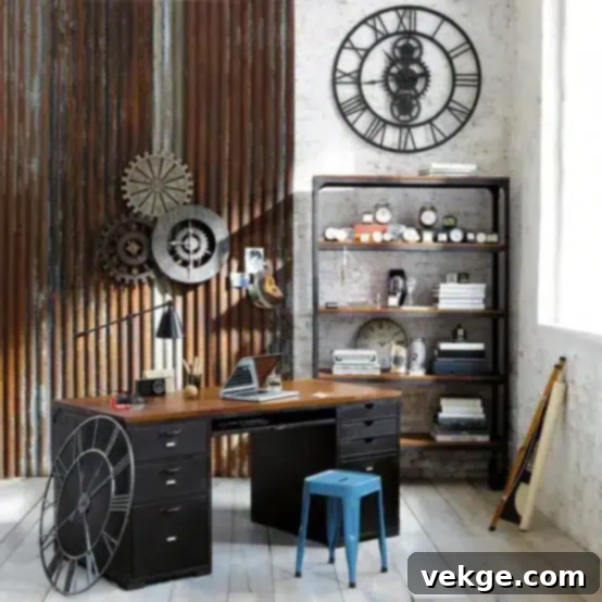 A Big Clock Might Bring It All Together industrial office