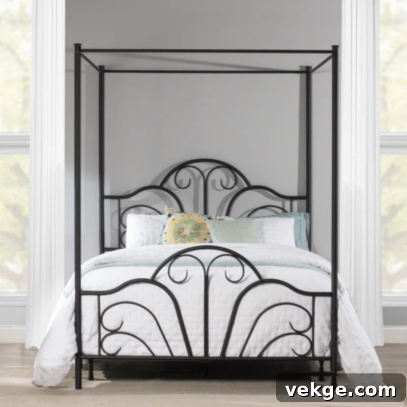 Nordland Metal Canopy Bed