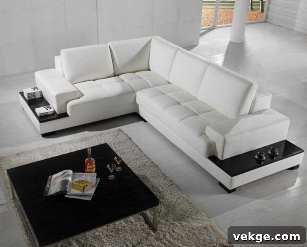 Modern Sectional Sofa With Storage