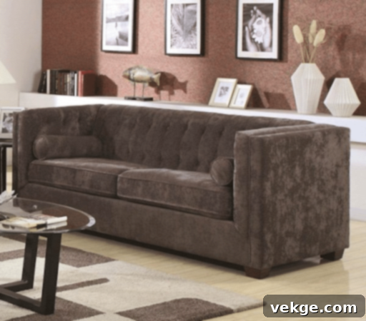 Velvet Chesterfield Sofa