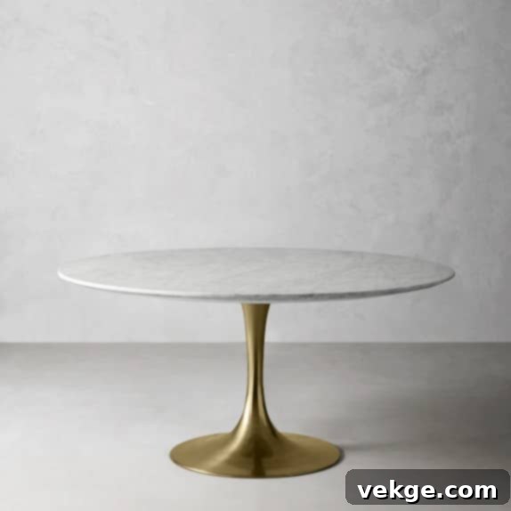 Dining Table with Golden Accents for Boho Luxe