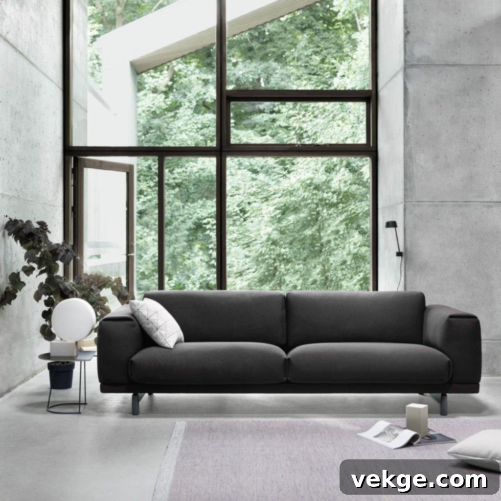 Charcoal Gray Sofa