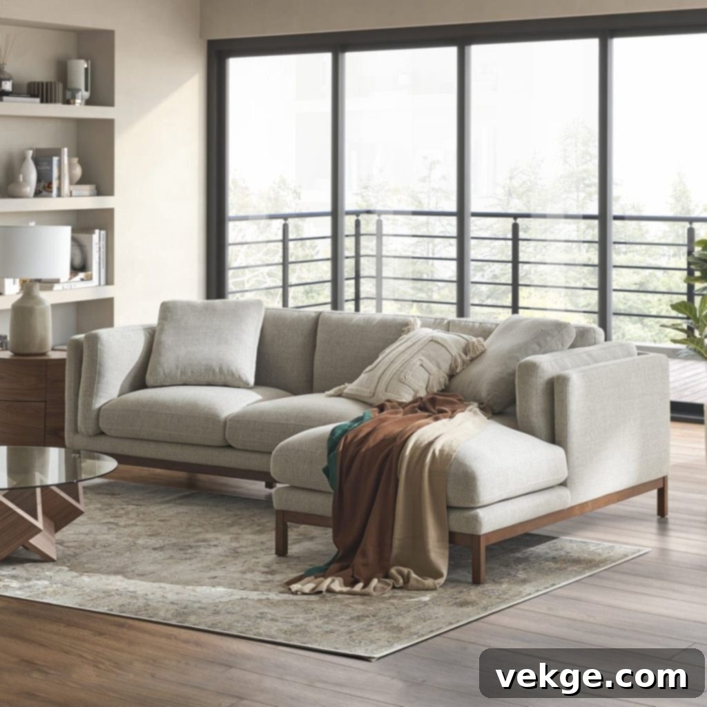 Beige Sectional Sofa