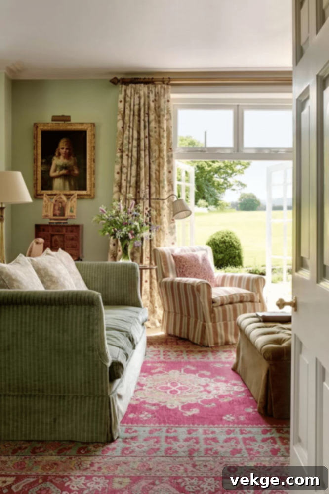 Striped Furniture and Colorful Palette