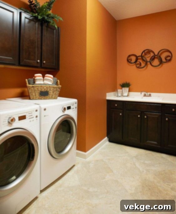 laundry room plan Use of Color