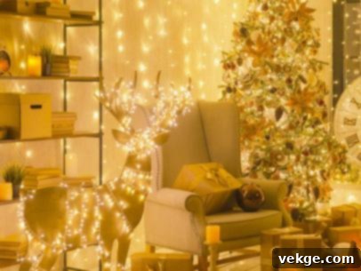Christmas Decorations With Vibrant Lighting
