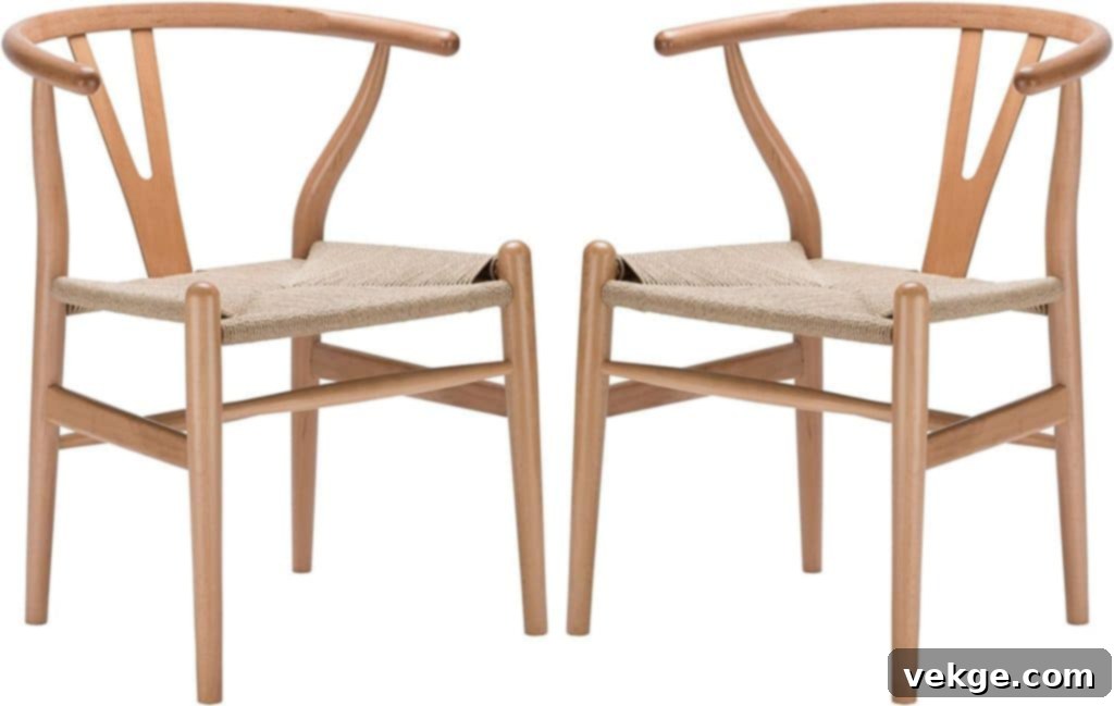 Mid-Century Modern Dining Chair Set