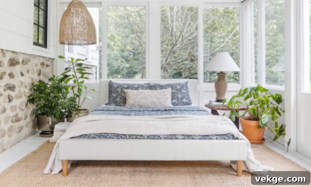 Choose a Platform Bed for mid century modern bedroom