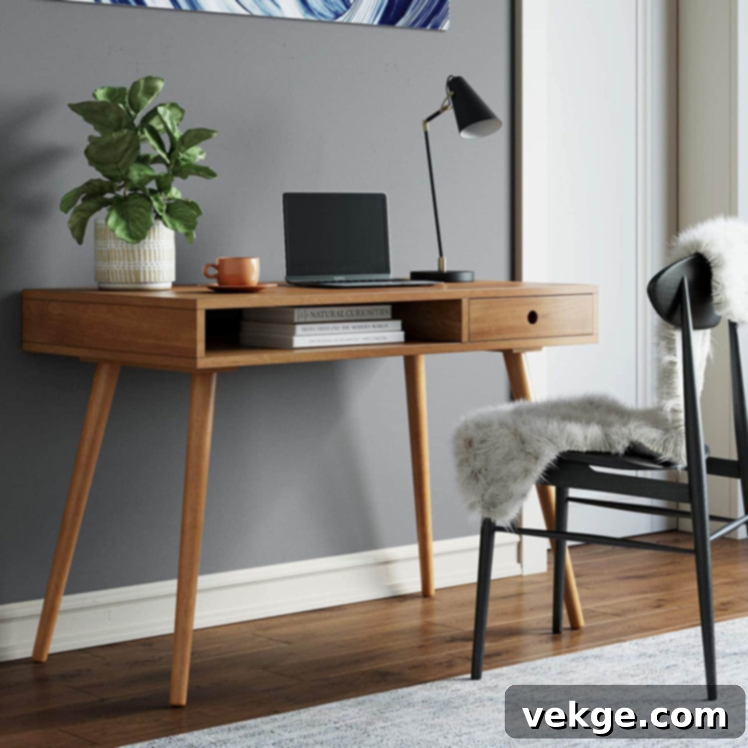 Include Furniture with Unique Shapes and Structures for mid century modern bedroom