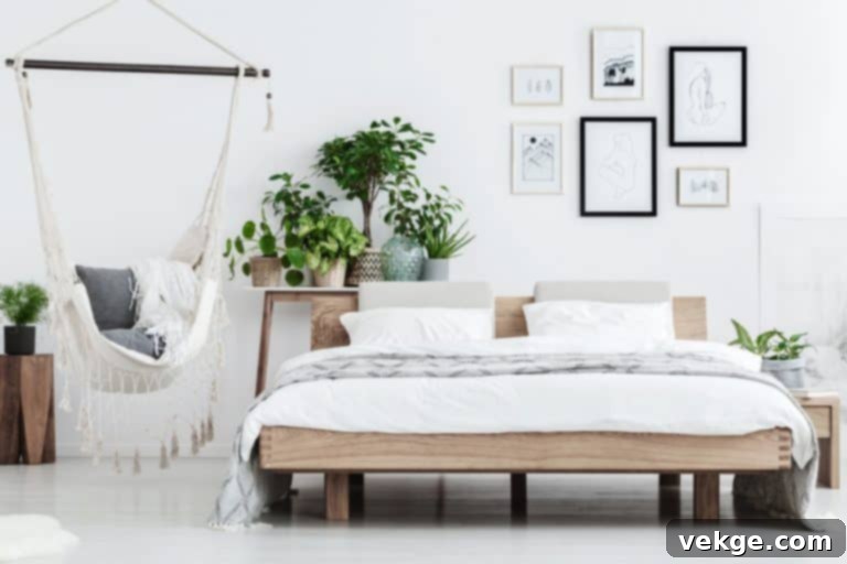 Wise Use of Natural Materials for mid century modern bedroom