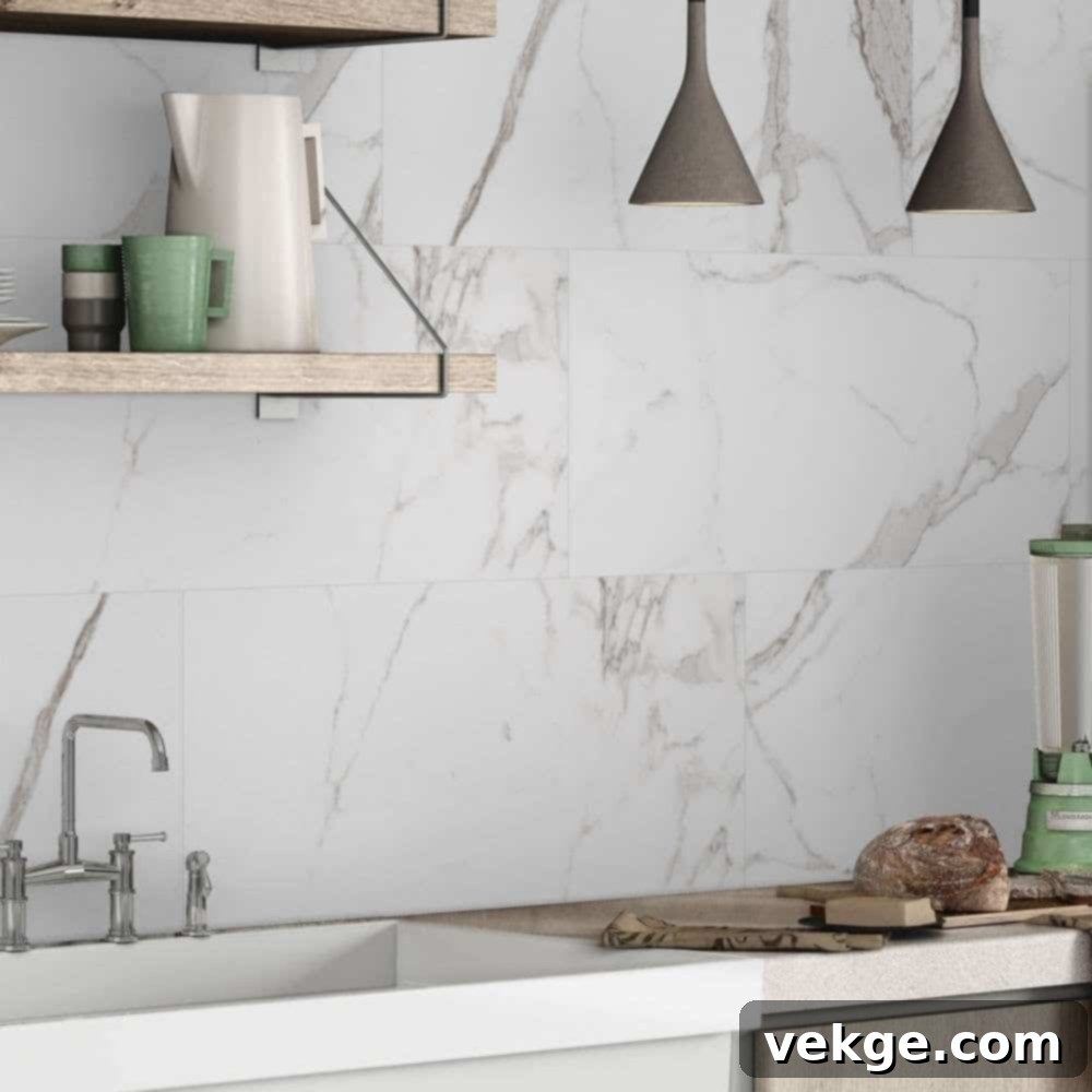 Marble Kitchen Walls