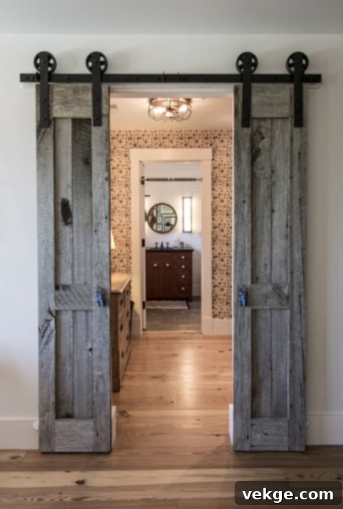 Sliding Barn Door farmhouse decor ideas