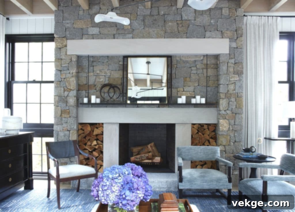 Piles of Firewood farmhouse decor ideas