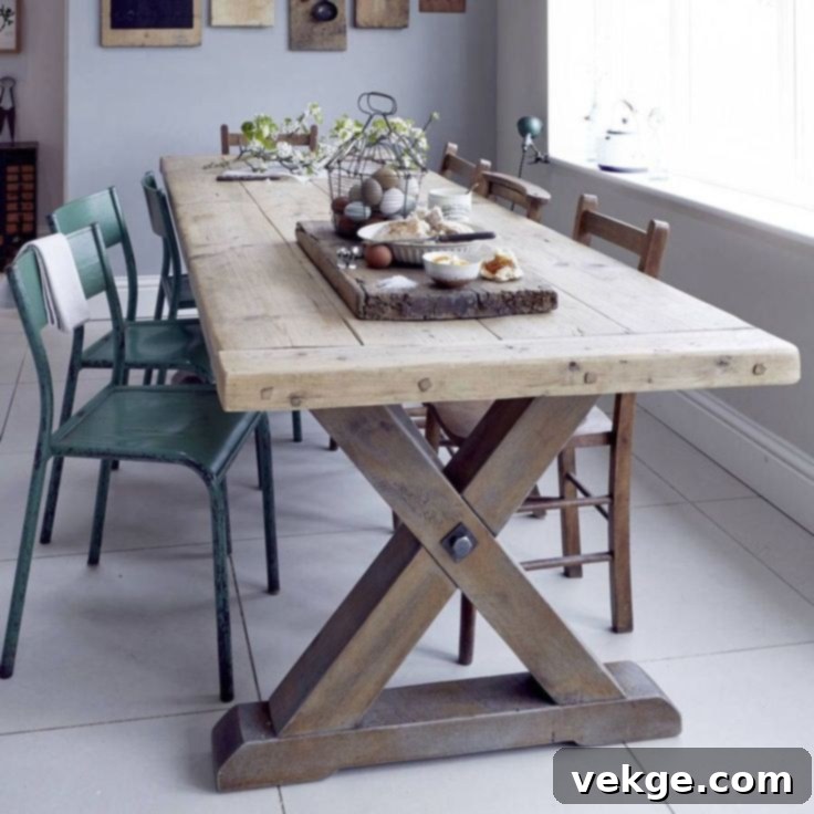 Trestle Table farmhouse decor ideas