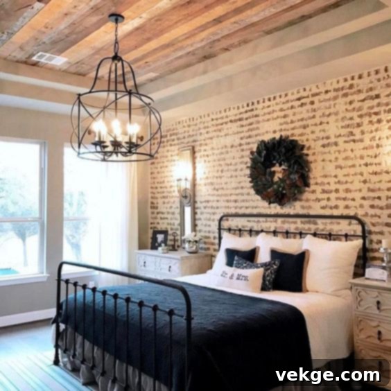 An Iron Bed farmhouse decor ideas