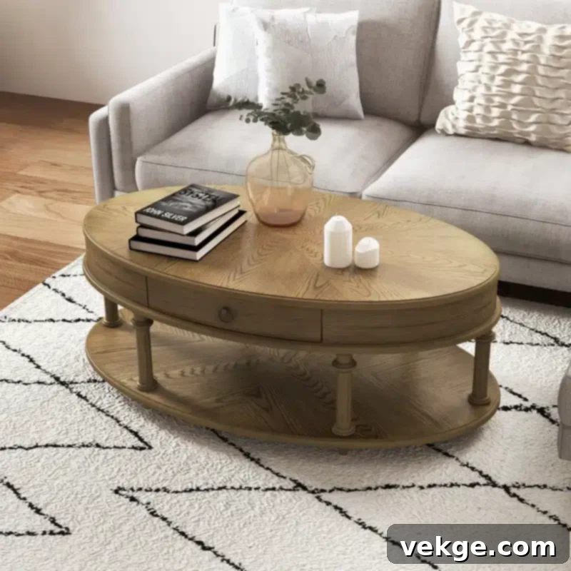 Oval Coffee Table