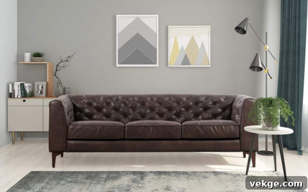 Italian Tanned Full Grain Sofa