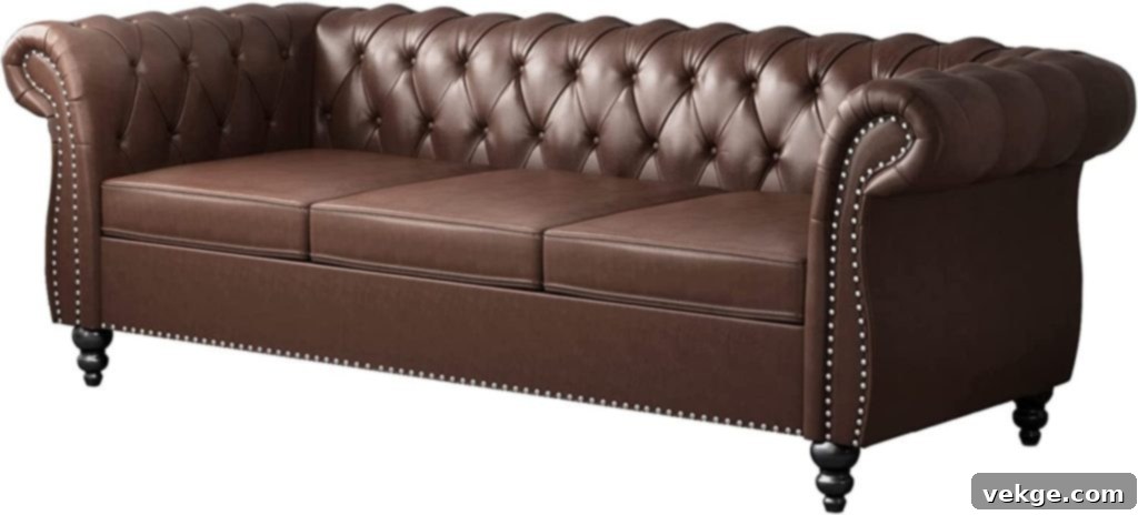 Chesterfield Leather Sofa