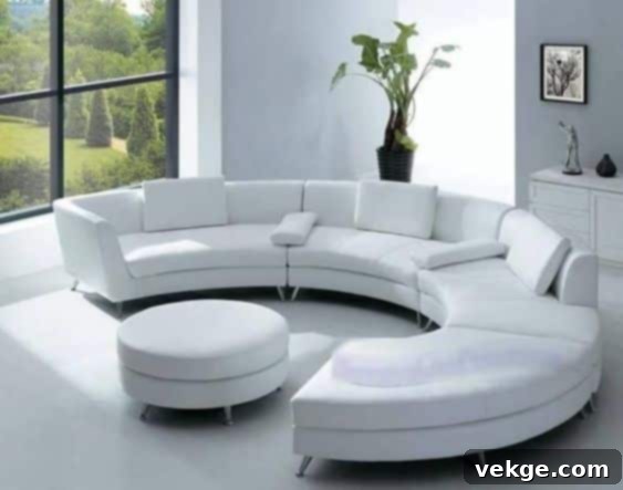 Circular Modular Sofa Set