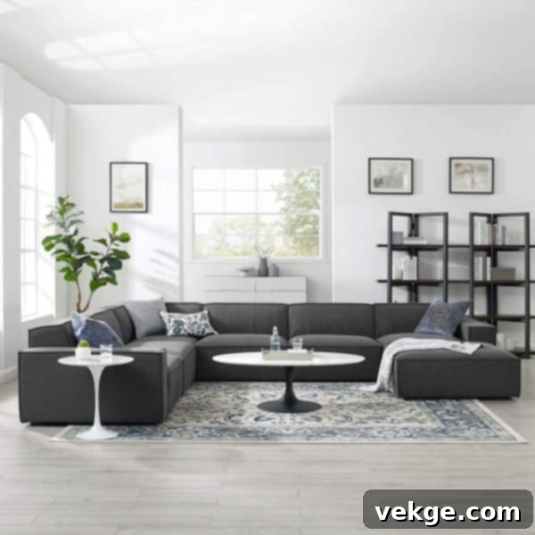 Gray Modular Sofa Set