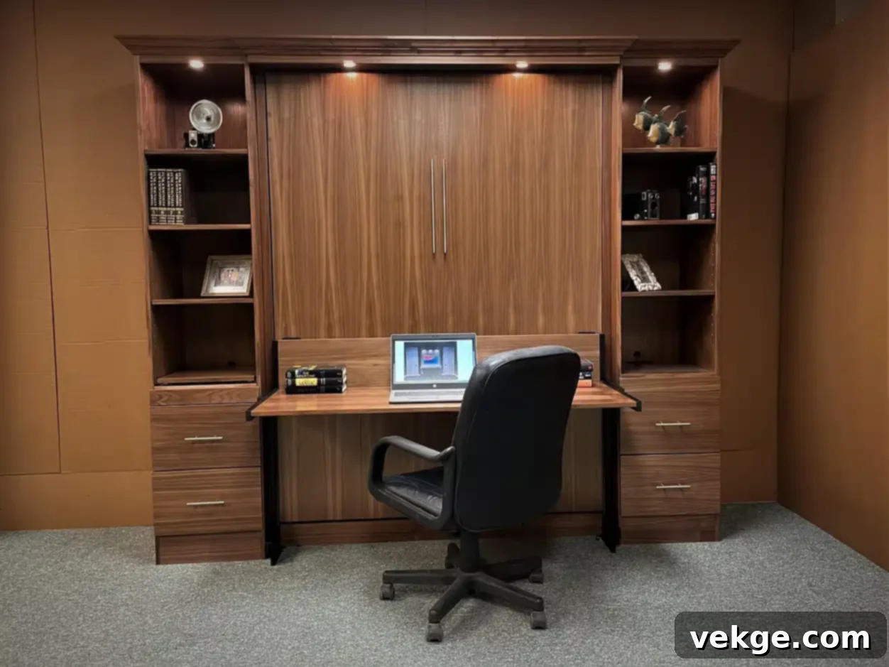 Alpine Murphy Bed with Desk